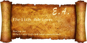 Ehrlich Adrienn névjegykártya